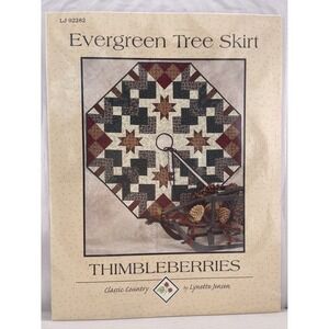 Evergreen Tree Skirt Thimbleberries Sewing Quilting Craft Pattern # LJ 92282